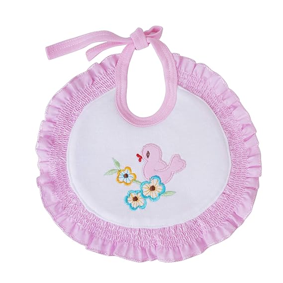 Pink Frill Bib